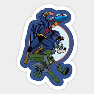 Blue Falcon Sticker